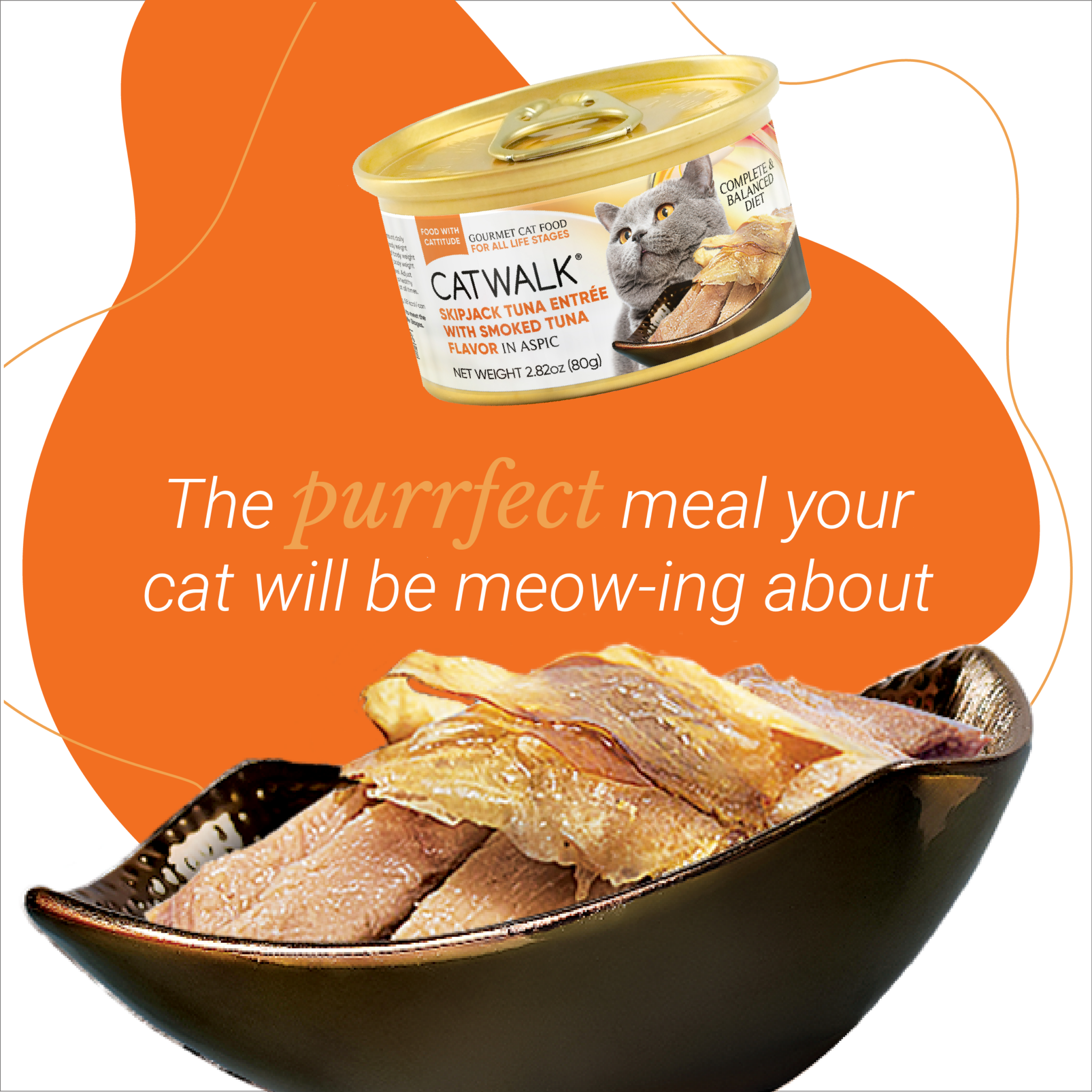 Skipjack Tuna Entrée With Smoked Tuna Flavor Catwalk Petfoods